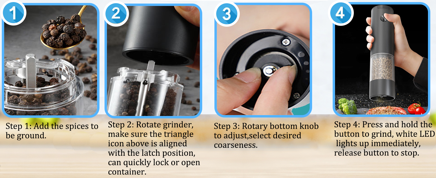 salt and pepper grinder set electric salt and pepper grinder battery salt and pepper grinder set