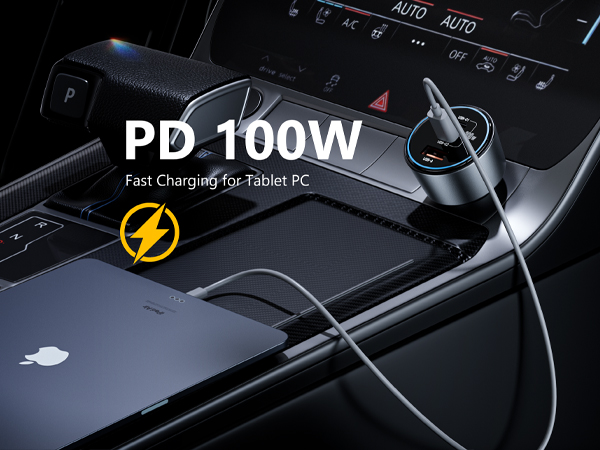 PD 100W Tablet car charger