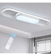 Qcyuui Modern LED Ceiling Light,Dimmable Linear Ceiling Lamp,31.5in Kitchen Lighting Fixtures Cei...