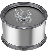 Twinsing 1.6 Gallon Dog Water Bowl, 6.5L/220oz Stainless Steel No Spill Water Bowl for Large Dogs...