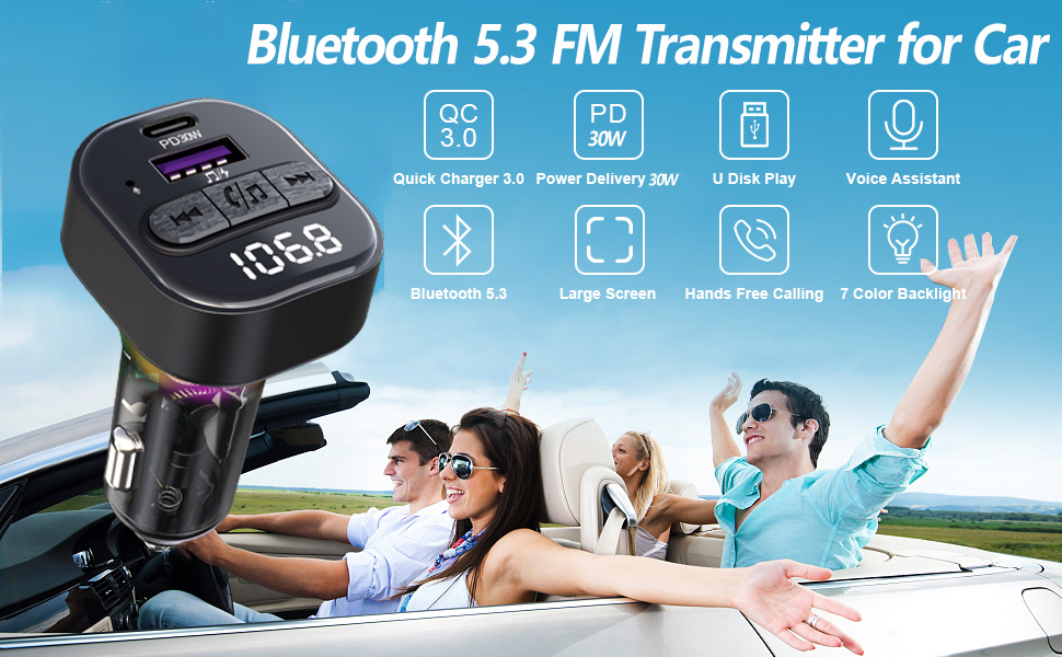 bluetooth fm transmitter for car