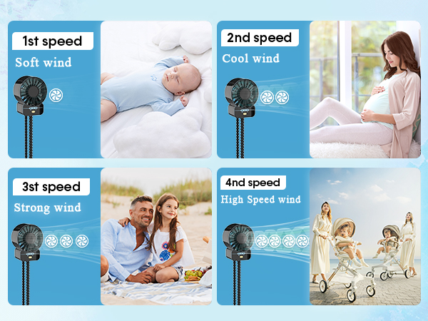 camping Stroller Fan