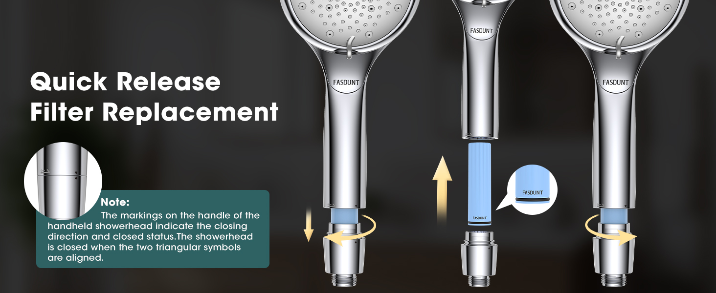 high pressure shower head with handheld