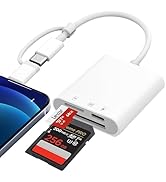 SD Card Reader for iPhone iPad Mac, USB-C &amp; Lightning Dual Connector Digital Camera Memory Card A...