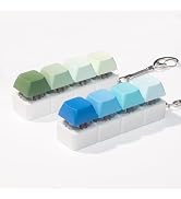 NiXianLinGo 2 PCS Clicker Keyboard Fidget Toys for Adults to Relief Stress Anxiety, Gradient Blue...