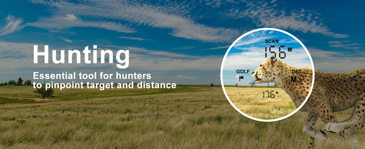 Laser Rangefinder for Golf &amp; Hunting Range Finder