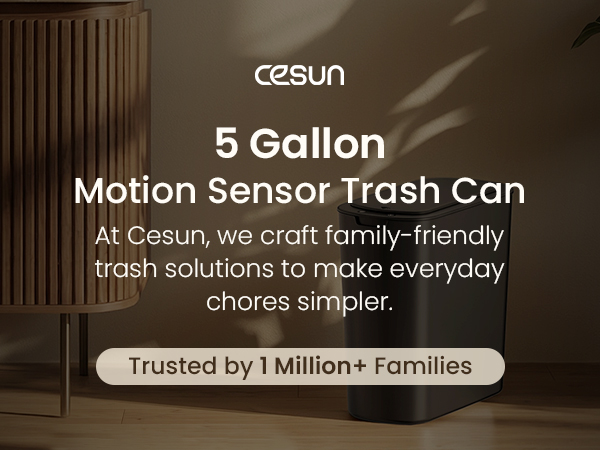 5 gallon motion sensor trash can