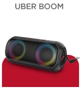 ION Audio Uber Boom - Water Resistant Portable Bluetooth Speaker with Party Lights, Built-in Micr...