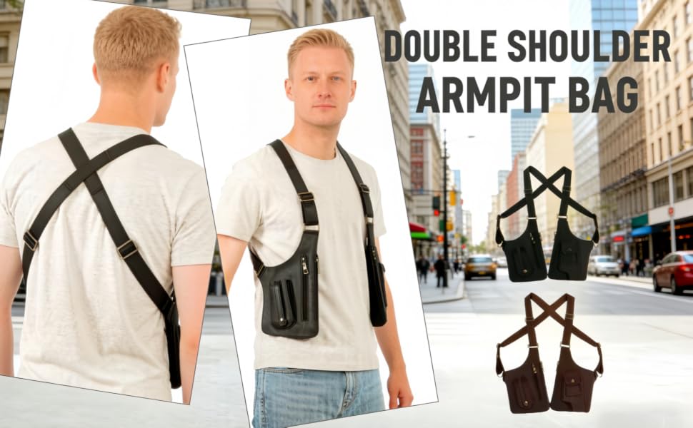 Double Shoulder Armpit Bag