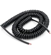 FIRMERST 18/2 SJEOW Extension Coil Cord, 4 to 23 FT Retractable Spring Coiled Extension Cord, Hea...