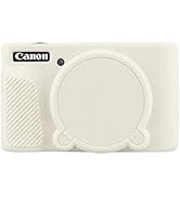 ARVOK Silicone Camera Case for Canon PowerShot SX740 HS with Screen Protector – Soft Silicone Cam...