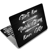 SUPERDANT 3Pcs Laptop Notebook Skin Sticker Set with Inspirational Quotes 15.6x10.6 in Removable ...