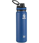 Takeya Originals 24 oz Vacuum Insulated Stainless Steel Water Bottle with Spout Lid, Navy