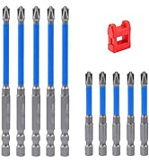 Saipe 2023 New 10pcs Magnetic Special Flat Slotted Phillips Cross Head Screwdriver Bit Sets for E...