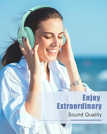 BERIBES Headphones Wireless Bluetooth Headphones Wireless Bluetooth with Mic Over Ear Bluetooth