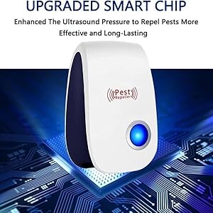 Ultrasonic pest repeller with upgraded smart chip multi frequency