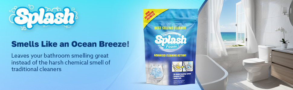 splash toilet cleaner foam