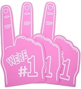 Toddmomy 3pcs Cheering Clapper Decor Bulk Gloves Number 1 Foam Hand Giant Foam Hand Soccer Party ...