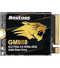 Bestoss 1TB NVMe M.2 SSD PCIe 3.0 2280 Internal SSD Up to 2400MB/s, 3D NAND Dynamic SLC Cache, for S...