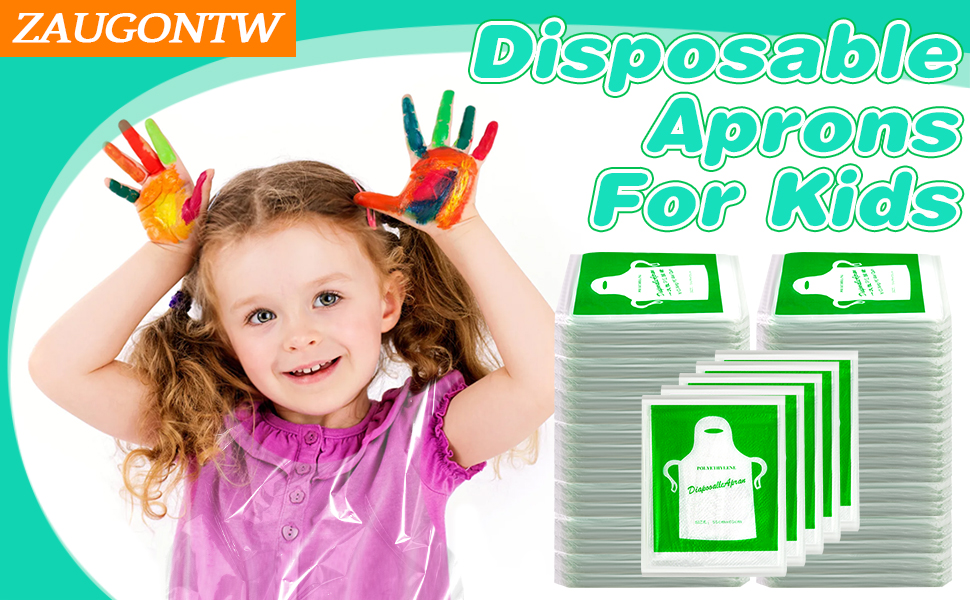 Disposable Plastic Aprons for Kids
