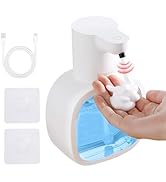 DODO MEKIA Automatic Foaming Soap Dispenser, 17oz/500ml Touchless Rechargeable with 4-Level Adjus...