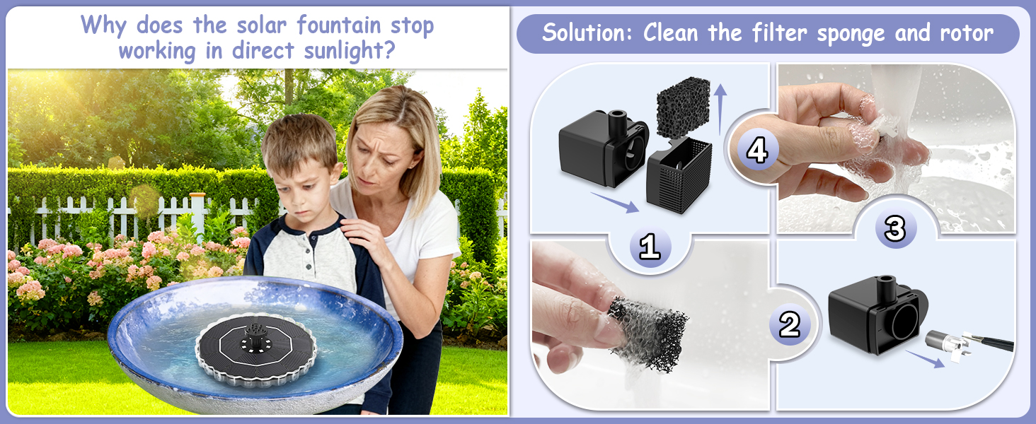 garden solar fountain