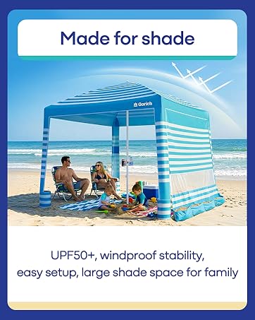 beach cabana with large shade space