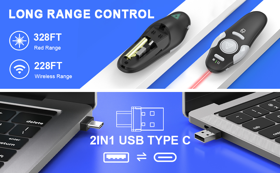 powerpoint clicker usb c