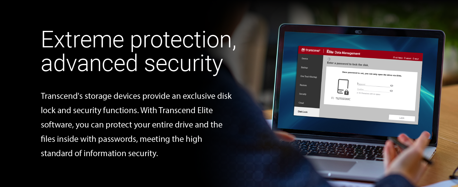 External SSD, ESD270C, USB 3.1 Gen 2, Type C