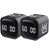2Pcs Rotating Pomodoro Timer 5,10,30, 60 Minutes Preset,Desk Productivity Flip Timer, Visual Cube...