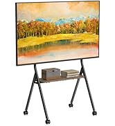 XINLEI Easel Rolling TV Stand for 32-80 Inch TV up to 121lbs, Mobile Portable TV Cart with Wheels...