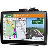 GPS Navigation for Truck RV Car, (7 INCH),Latest 2023 Map (Free Lifetime Updates) Turn-by-Turn Vo...