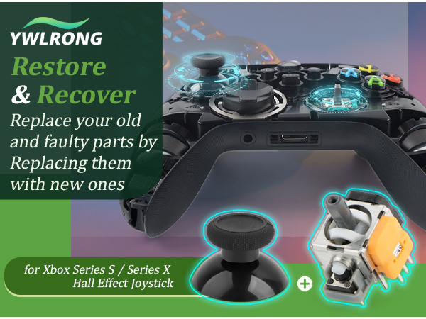 Hall Effect Joysticks for Xbox Series S/X