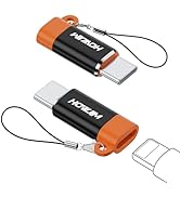 HOWJIM Light-ning to USB C Adapter 2 Pack, Light-ning Female to USB C Male Adapter,PD27W/66W Fast...