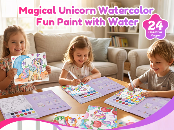 Paint with Water Coloring Books for Kids