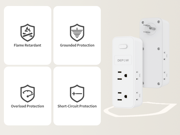 3 way plug adapter