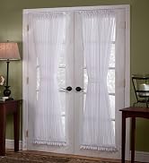 Emelia Sheer Door Panel, 2 units of panel with tieback