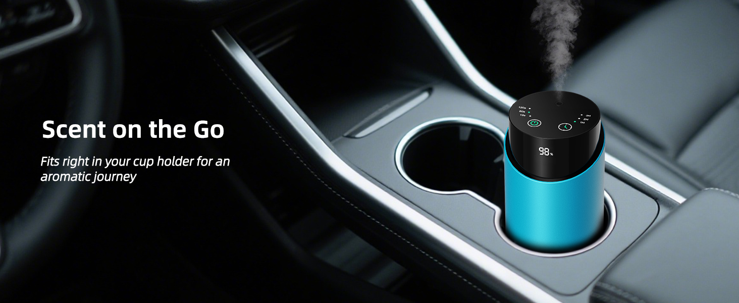 waterless diffuser essential oil scent aromatherapy portable battery operated home room office mini