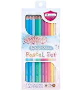 MASTERART Pastel Colored Pencils 12 Colors for Kids and Adults Coloring (VINTAGE DREAM PASTELS)