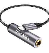 DUKABEL USB Type C to 1/4 Headphone Adapter, USB to 6.35mm Stereo Jack Adaptor for Samrtphone, La...