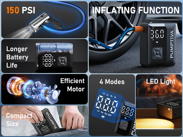 Tire Inflator Portable Air Compressor