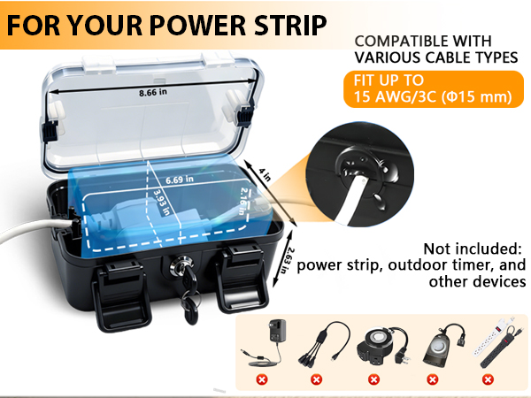 waterproof outdoor electrical box