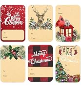 120pcs Christmas Gift Tags Stickers Self Adhesive, 2"x3" Christmas Name Tags for Gifts Festival, ...