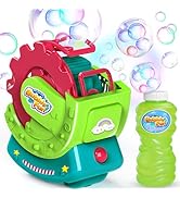 Bubble Machine for Toddlers Kids &amp; Pets, with 8oz Safe Solution, Extra Large &amp; Bubbles in Bubble ...