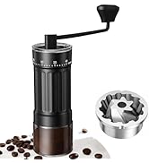 Mini Manual Coffee Grinder with CNC Stainless Steel Conical Burr &amp; 40 Adjustable Settings, Portab...