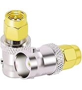 CNARIO 2PCS SMA to BNC Adapter SMA Male to BNC Female Connectors for SDR, Handheld Radios, Scanne...