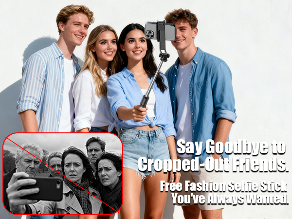 selfie stick, tripod, light