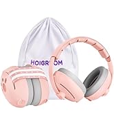 HOIGRBOM Baby Headphones for Noise, 2-in-1 Baby Ear Muffs Noise Protection for Ages 0-48 Months