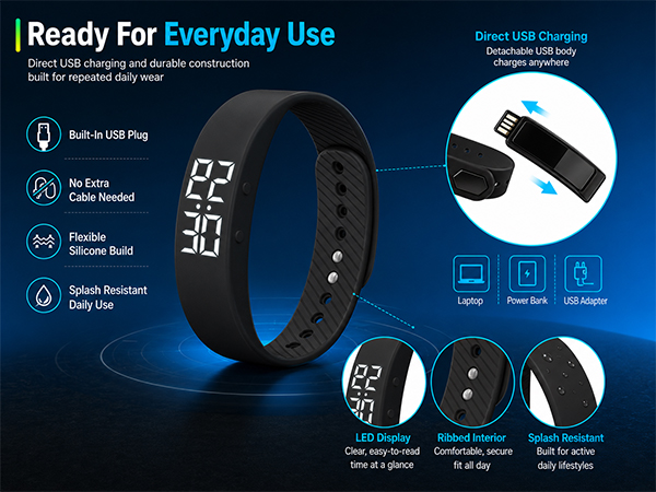 Vibrating Alarm Wristband