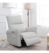 Donext Rocker Recliner Chair, 270 Degree Swivel Nursery Rocking Chair, Small Rocker Recliners for...